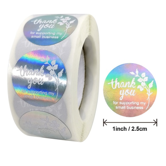 500 Thank You Stickers - Picture 1 of 3